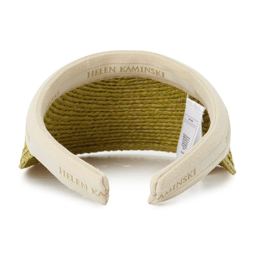 헬렌카민스키(HELEN KAMINSKI) 비앙카 여성 바이저 HAT50265 CHARTREUSE NATURAL LOGO