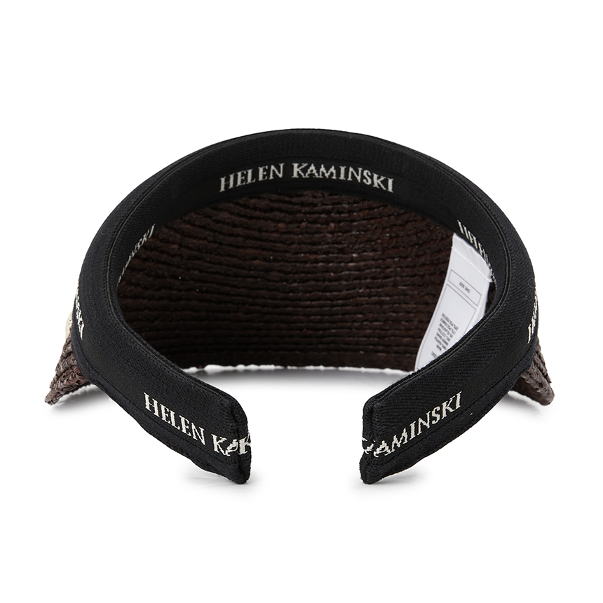 헬렌카민스키(HELEN KAMINSKI) 비앙카 여성 바이저 HAT50265 CHOCOLATE BLACK LOGO