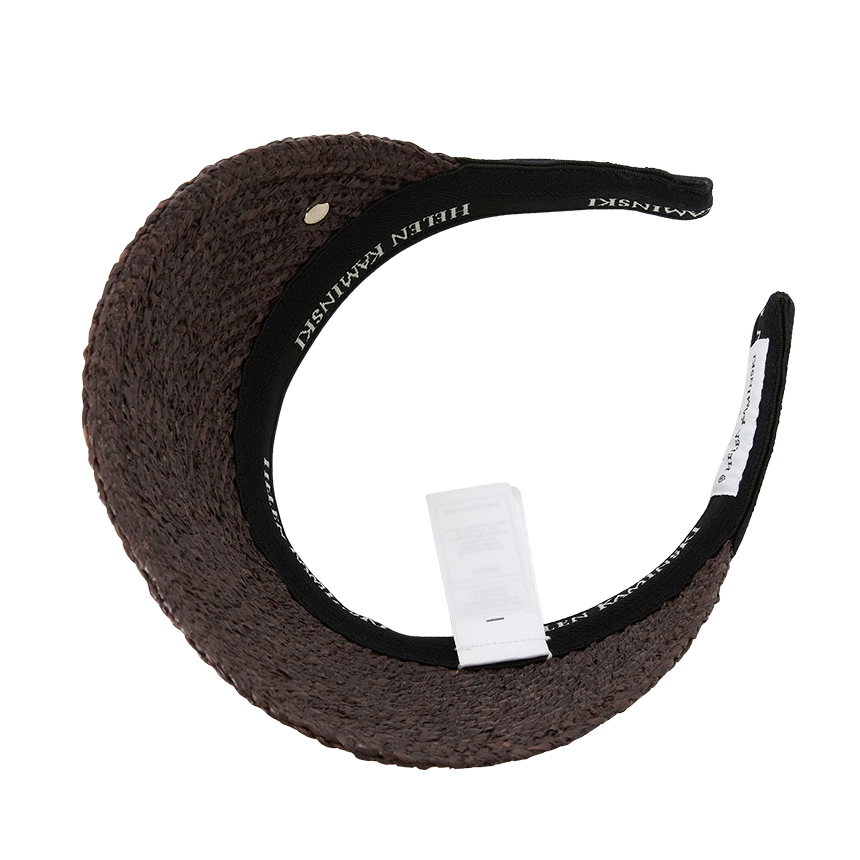 헬렌카민스키(HELEN KAMINSKI) 비앙카 여성 바이저 HAT50265 CHOCOLATE BLACK LOGO