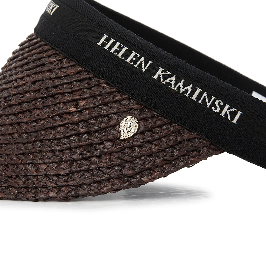 헬렌카민스키(HELEN KAMINSKI) 비앙카 여성 바이저 HAT50265 CHOCOLATE BLACK LOGO