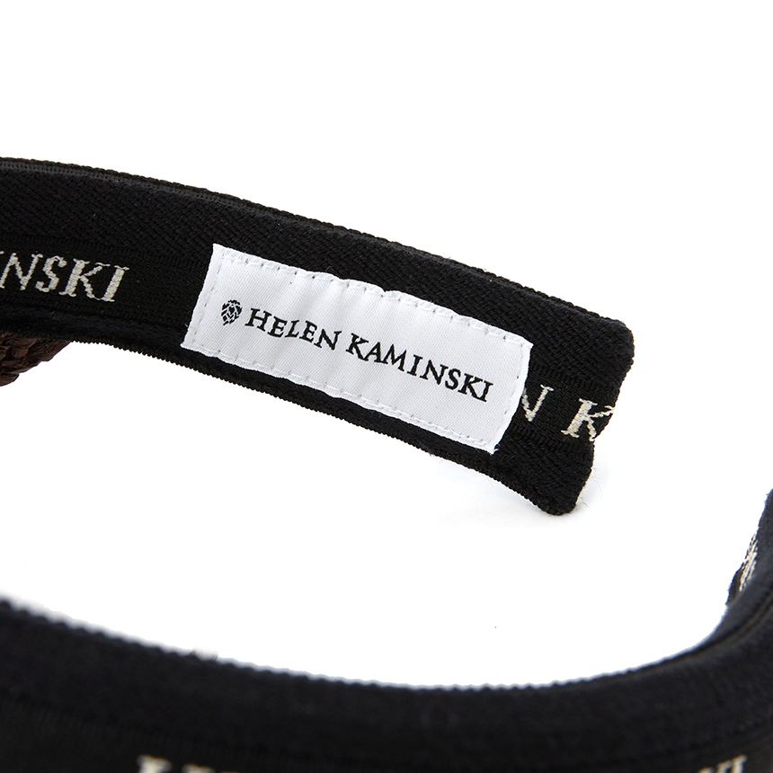 헬렌카민스키(HELEN KAMINSKI) 비앙카 여성 바이저 HAT50265 CHOCOLATE BLACK LOGO