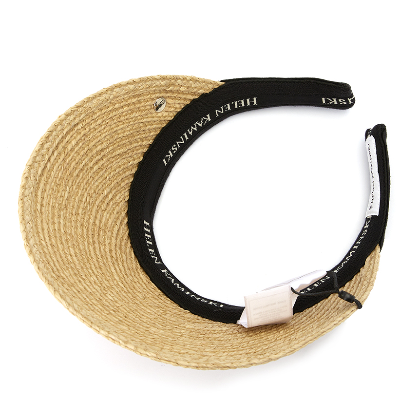 헬렌카민스키(HELEN KAMINSKI) 비앙카 여성 바이저 HAT50265 NATURAL BLACK LOGO