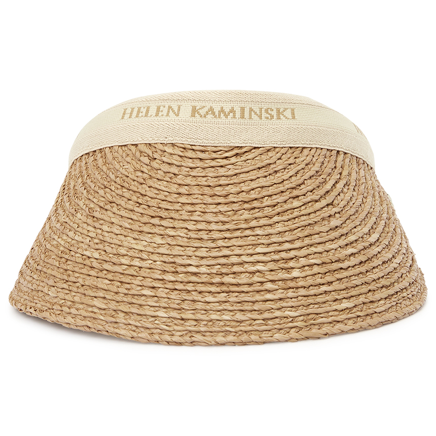 헬렌카민스키(HELEN KAMINSKI) 비앙카 여성 바이저 HAT50265 NOUGAT NATURAL LOGO