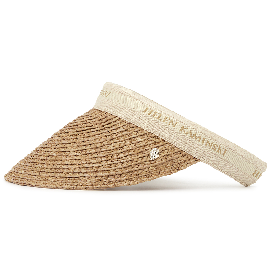 헬렌카민스키(HELEN KAMINSKI) 비앙카 여성 바이저 HAT50265 NOUGAT NATURAL LOGO