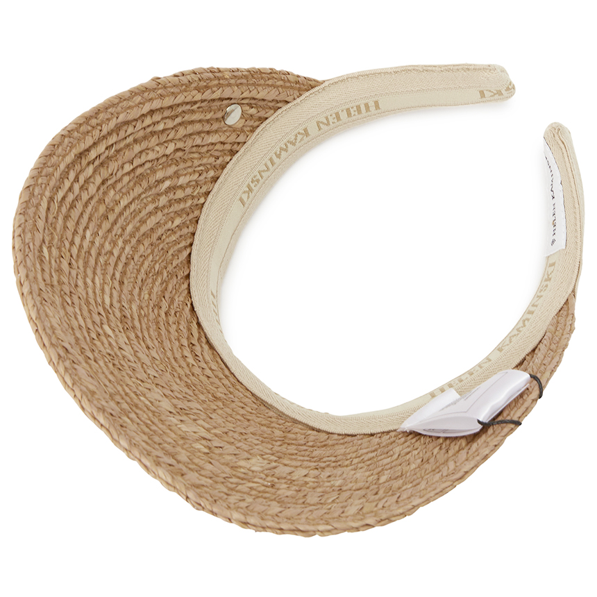 헬렌카민스키(HELEN KAMINSKI) 비앙카 여성 바이저 HAT50265 NOUGAT NATURAL LOGO