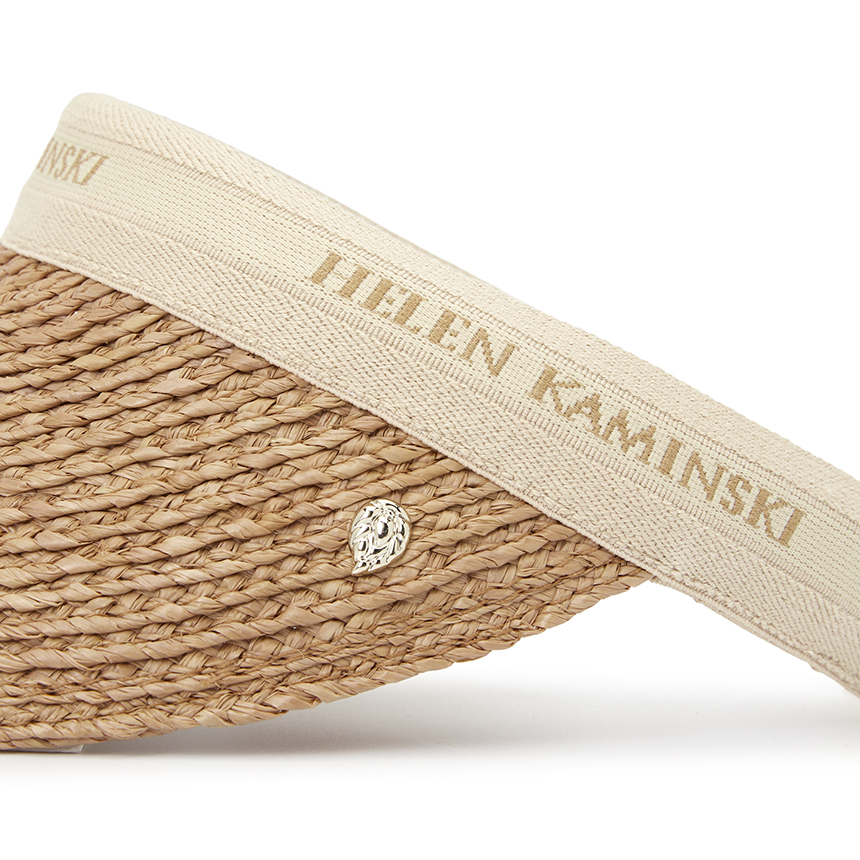 헬렌카민스키(HELEN KAMINSKI) 비앙카 여성 바이저 HAT50265 NOUGAT NATURAL LOGO