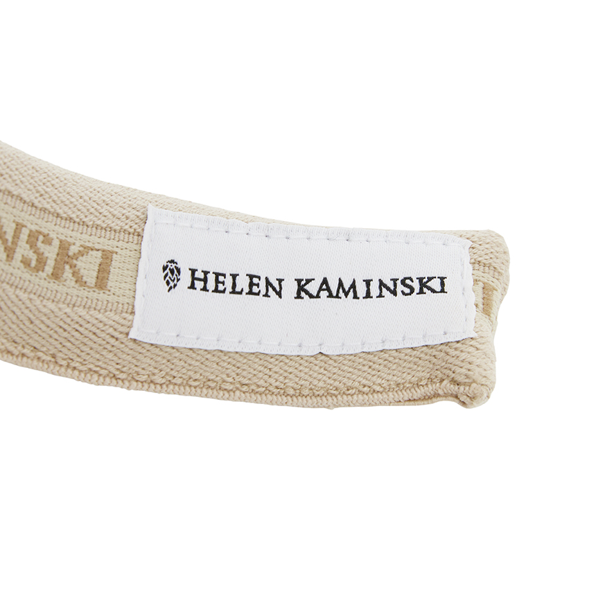 헬렌카민스키(HELEN KAMINSKI) 비앙카 여성 바이저 HAT50265 NOUGAT NATURAL LOGO