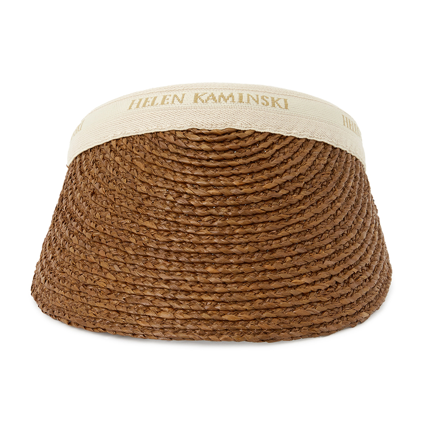 헬렌카민스키(HELEN KAMINSKI) 비앙카 여성 바이저 HAT50265 NUTSHELL NATURAL LOGO