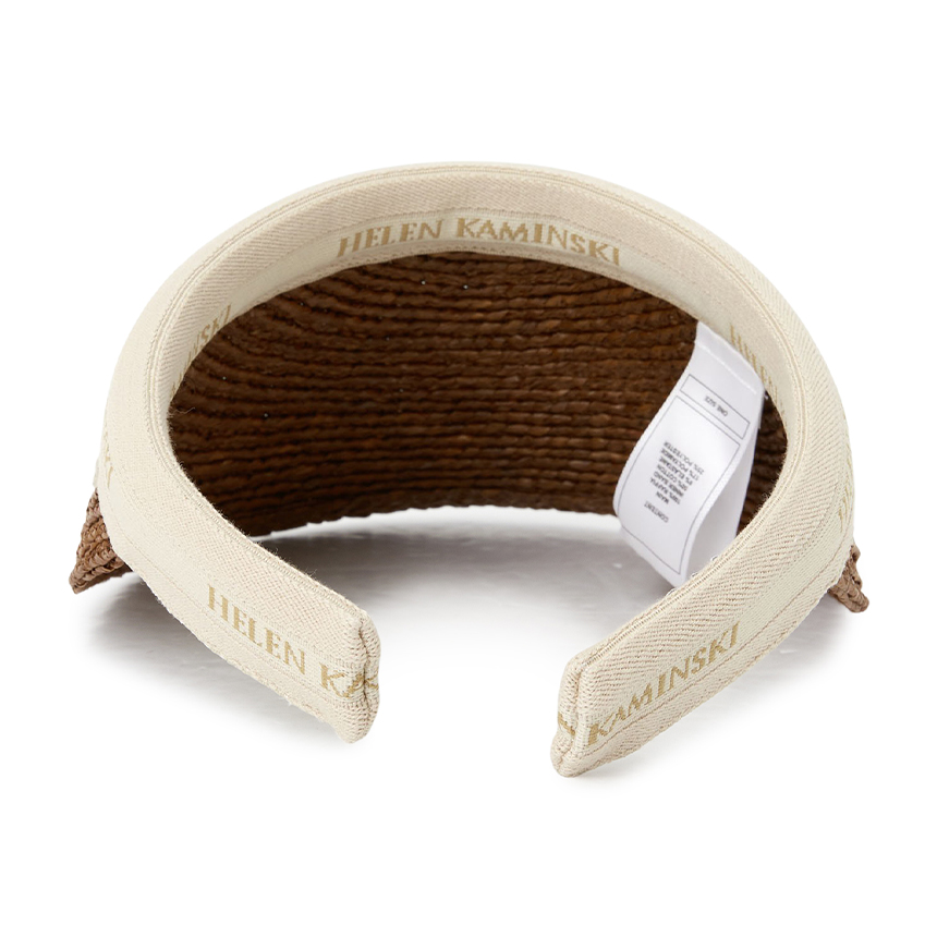 헬렌카민스키(HELEN KAMINSKI) 비앙카 여성 바이저 HAT50265 NUTSHELL NATURAL LOGO