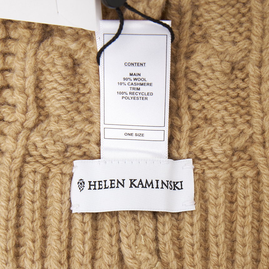 헬렌카민스키(HELEN KAMINSKI) 놀란 울 블렌드 여성 비니 HAT52149 CAMEL