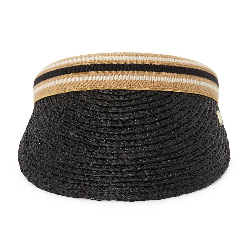 헬렌카민스키(HELEN KAMINSKI) 비앙카 8 스트라이프 여성 바이저 HAT52203 CHARCOAL BLACK STRIPE