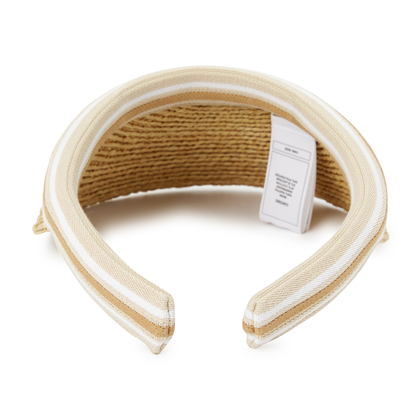 헬렌카민스키(HELEN KAMINSKI) 비앙카 8 스트라이프 여성 바이저 HAT52203 NATURAL NOUGAT STRIPE