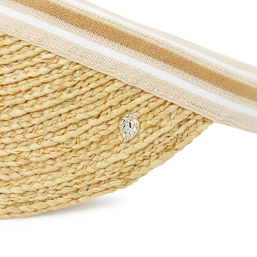 헬렌카민스키(HELEN KAMINSKI) 비앙카 8 스트라이프 여성 바이저 HAT52203 NATURAL NOUGAT STRIPE
