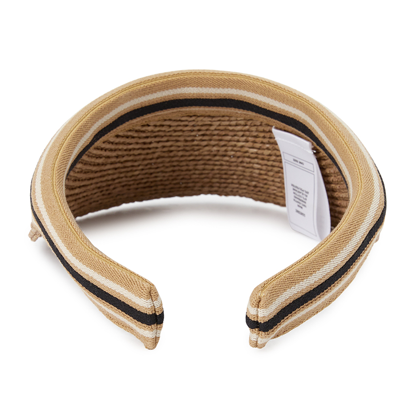 헬렌카민스키(HELEN KAMINSKI) 비앙카 8 스트라이프 여성 바이저 HAT52203 NOUGAT BLACK STRIPE