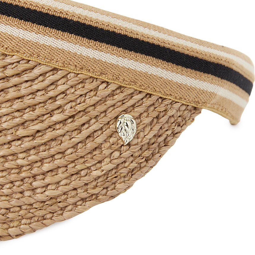 헬렌카민스키(HELEN KAMINSKI) 비앙카 8 스트라이프 여성 바이저 HAT52203 NOUGAT BLACK STRIPE