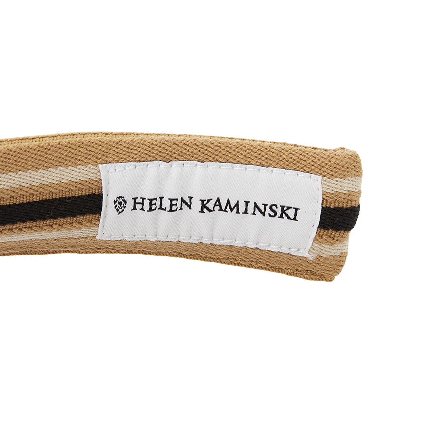 헬렌카민스키(HELEN KAMINSKI) 비앙카 8 스트라이프 여성 바이저 HAT52203 NOUGAT BLACK STRIPE