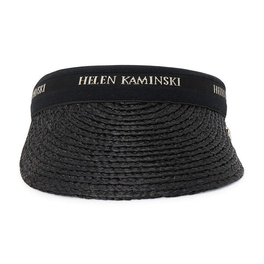 헬렌카민스키(HELEN KAMINSKI) 비앙카 8 여성 바이저 HAT52204 CHARCOAL BLACK LOGO