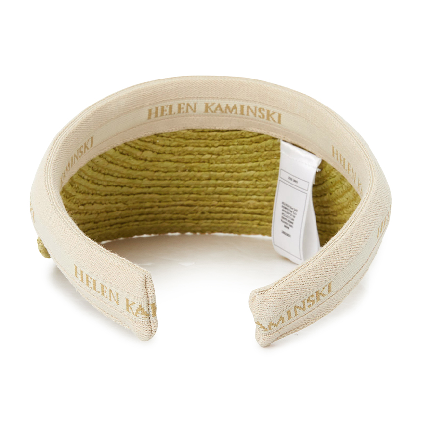 헬렌카민스키(HELEN KAMINSKI) 비앙카 8 여성 바이저 HAT52204 CHARTREUSE NATURAL LOGO