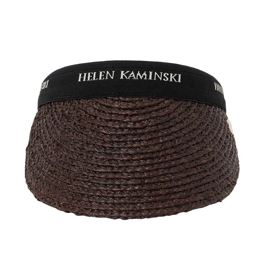 헬렌카민스키(HELEN KAMINSKI) 비앙카 8 여성 바이저 HAT52204 CHOCOLATE BLACK LOGO
