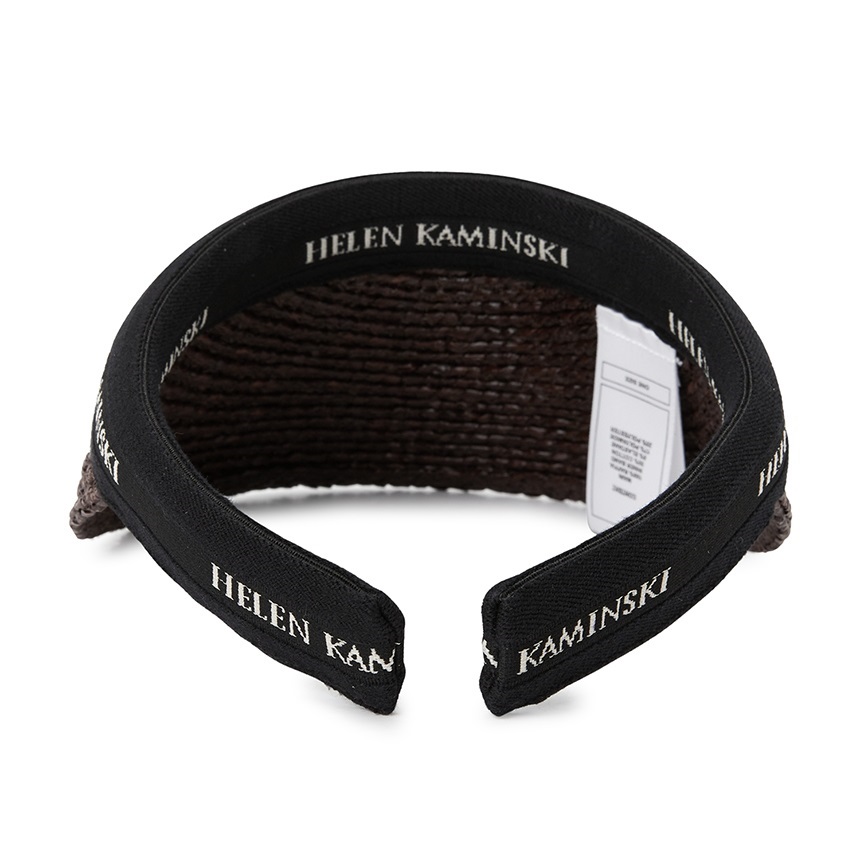 헬렌카민스키(HELEN KAMINSKI) 비앙카 8 여성 바이저 HAT52204 CHOCOLATE BLACK LOGO