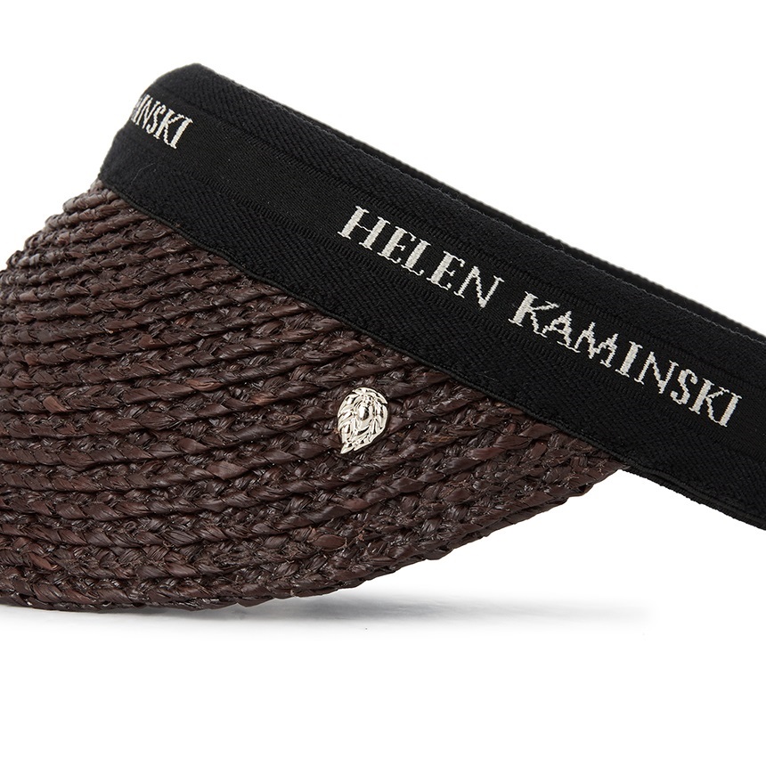 헬렌카민스키(HELEN KAMINSKI) 비앙카 8 여성 바이저 HAT52204 CHOCOLATE BLACK LOGO