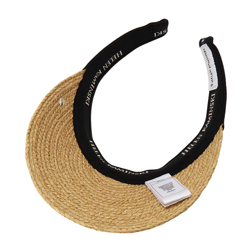 헬렌카민스키(HELEN KAMINSKI) 비앙카 8 여성 바이저 HAT52204 NATURAL BLACK LOGO