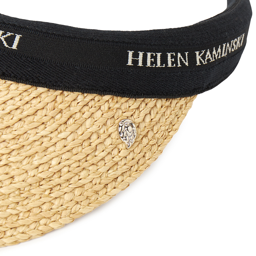 헬렌카민스키(HELEN KAMINSKI) 비앙카 8 여성 바이저 HAT52204 NATURAL BLACK LOGO