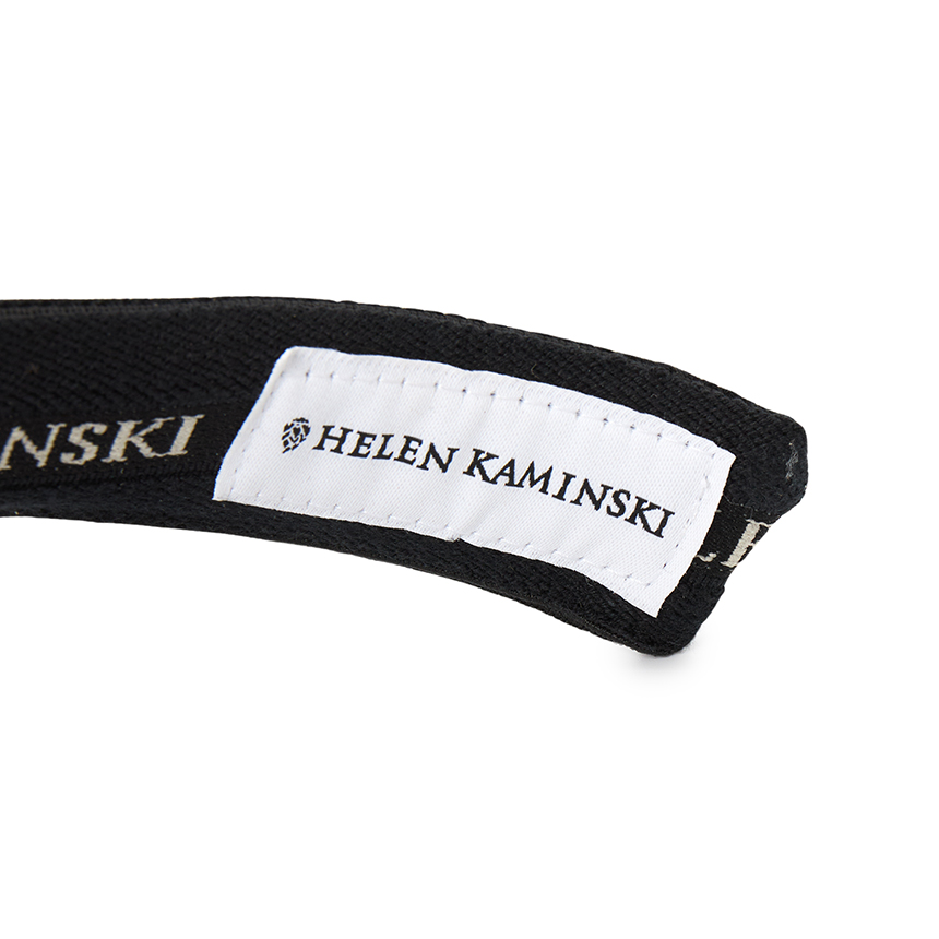헬렌카민스키(HELEN KAMINSKI) 비앙카 8 여성 바이저 HAT52204 NATURAL BLACK LOGO