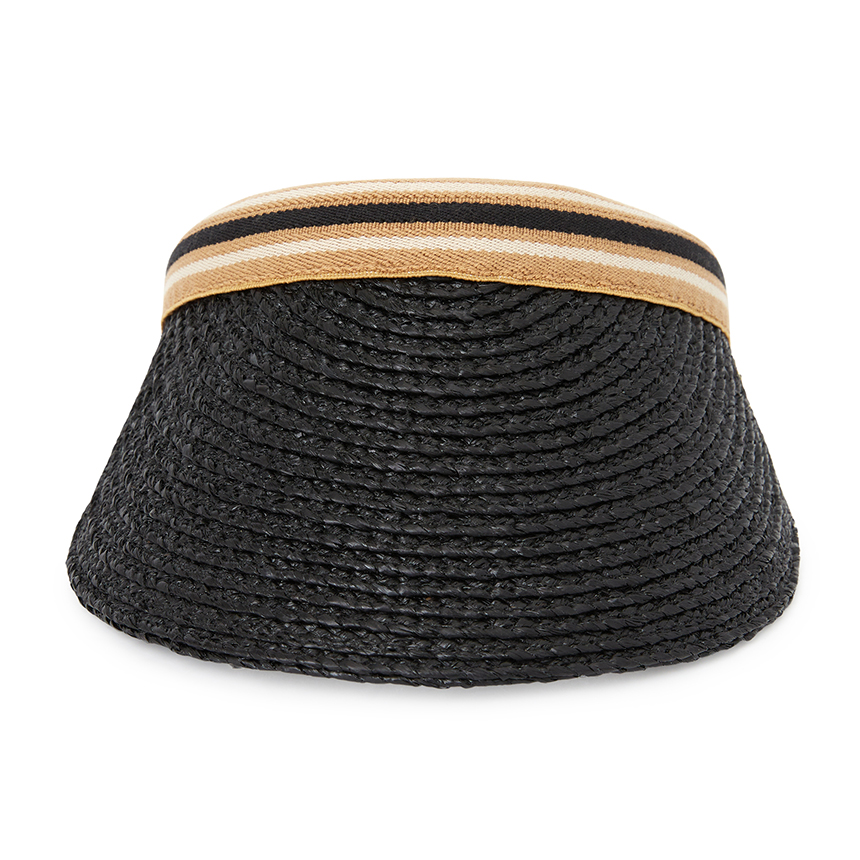 헬렌카민스키(HELEN KAMINSKI) 비앙카 10 스트라이프 여성 바이저 HAT52490 CHARCOAL BLACK