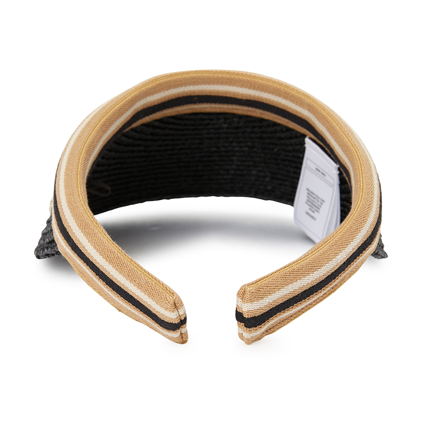 헬렌카민스키(HELEN KAMINSKI) 비앙카 10 스트라이프 여성 바이저 HAT52490 CHARCOAL BLACK