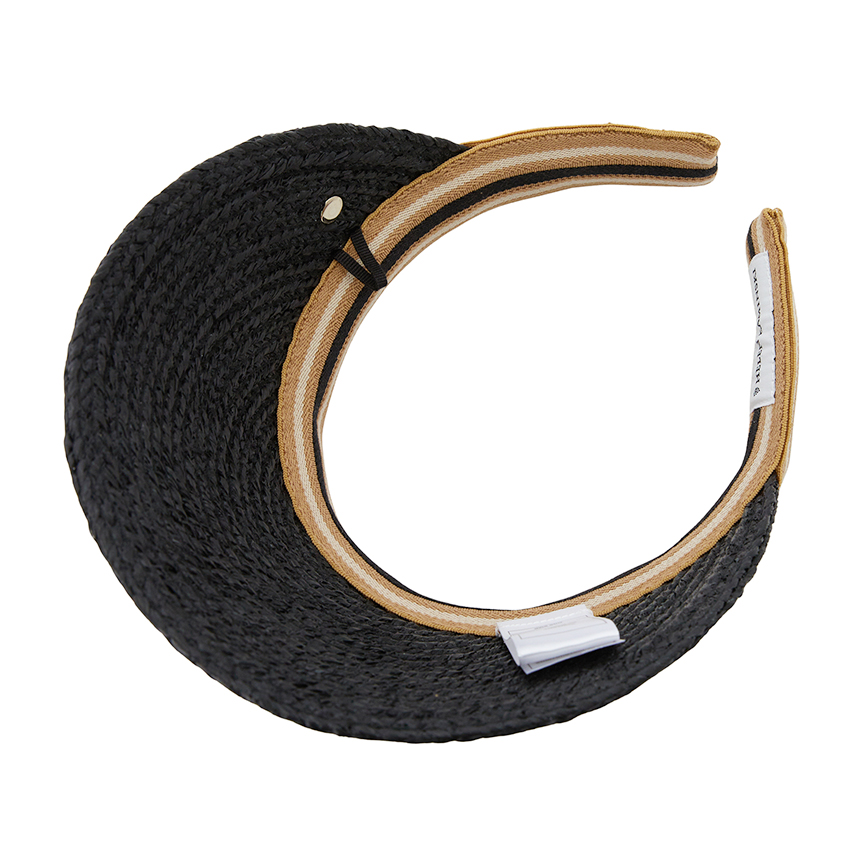 헬렌카민스키(HELEN KAMINSKI) 비앙카 10 스트라이프 여성 바이저 HAT52490 CHARCOAL BLACK