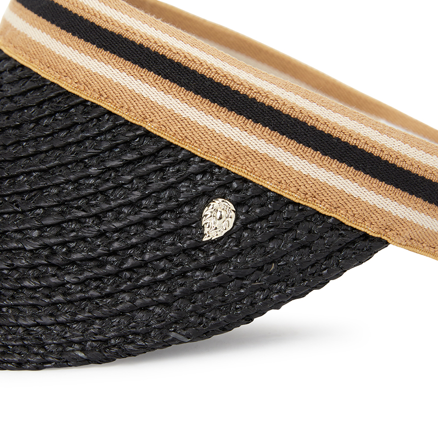 헬렌카민스키(HELEN KAMINSKI) 비앙카 10 스트라이프 여성 바이저 HAT52490 CHARCOAL BLACK