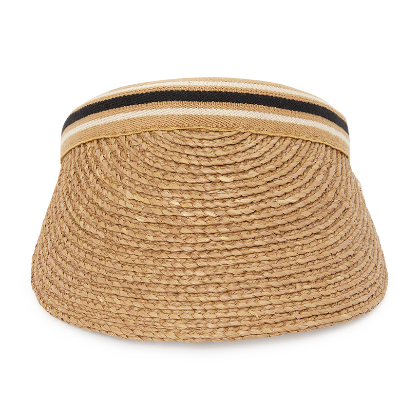 헬렌카민스키(HELEN KAMINSKI) 비앙카 10 스트라이프 여성 바이저 HAT52490 NOUGAT BLACK