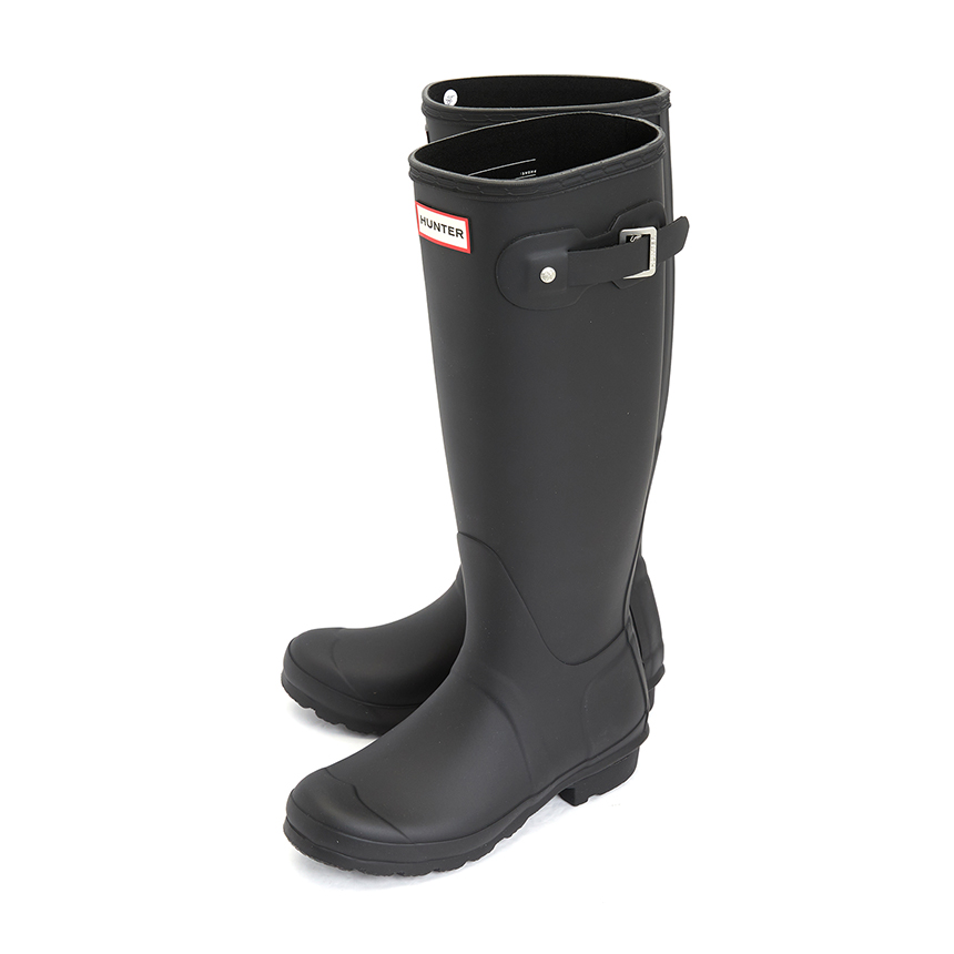 헌터(HUNTER) 스크래치 오리지널 톨 여성 레인부츠 WFT1000RMA BLK SB_WFT1000RMA BLK_106