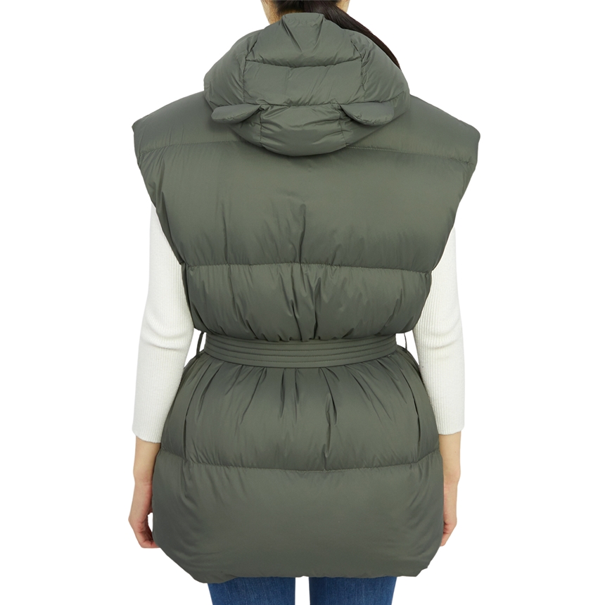 옌키옌키(IENKI IENKI) 베어 미쉐린 여자 후드 패딩 조끼 BEAR MICHLIN VEST SOFT KHAKI