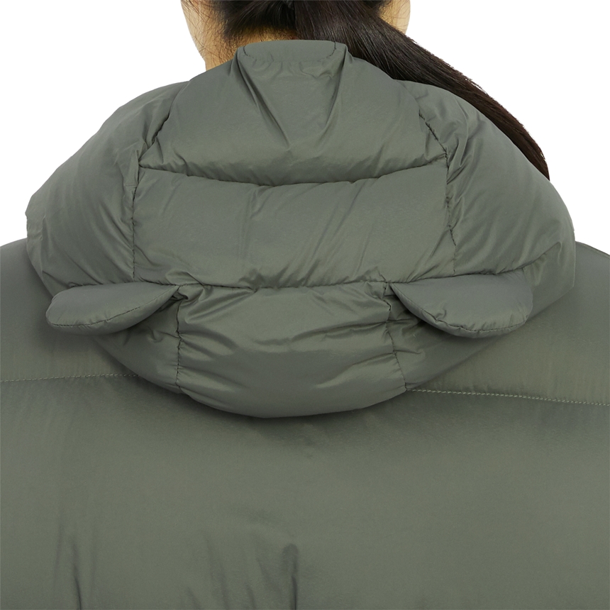 옌키옌키(IENKI IENKI) 베어 미쉐린 여자 후드 패딩 조끼 BEAR MICHLIN VEST SOFT KHAKI