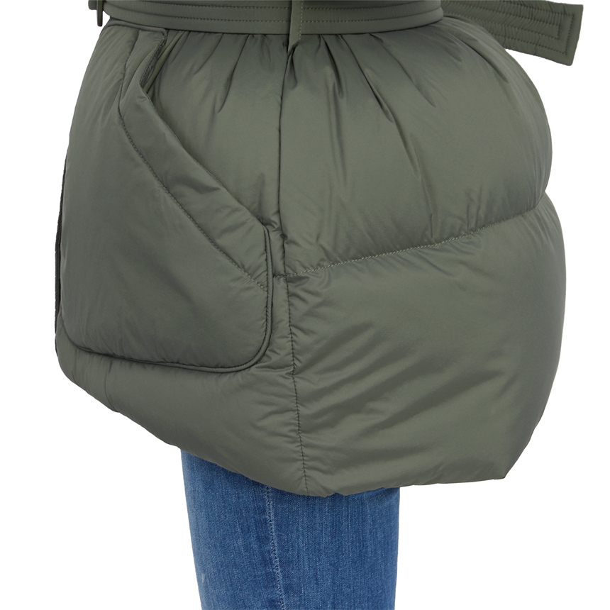 옌키옌키(IENKI IENKI) 베어 미쉐린 여자 후드 패딩 조끼 BEAR MICHLIN VEST SOFT KHAKI