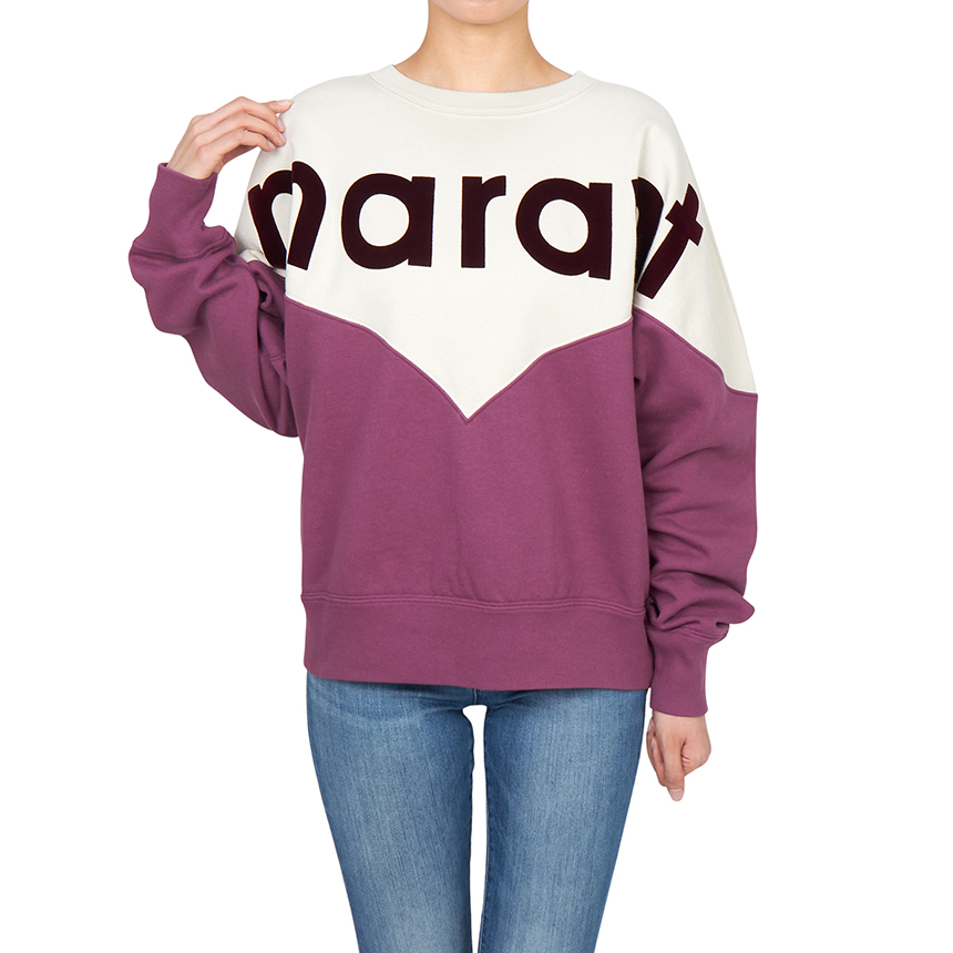 이자벨마랑(ISABEL MARANT) 휴스턴 여성 기모 맨투맨 SW0006FA A1M08E ECRY