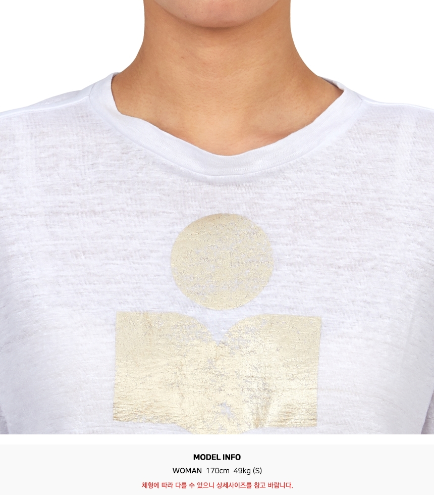 이자벨마랑(ISABEL MARANT) 즈웰 여성 반팔티셔츠 TS0001FB A1N10E WHLG