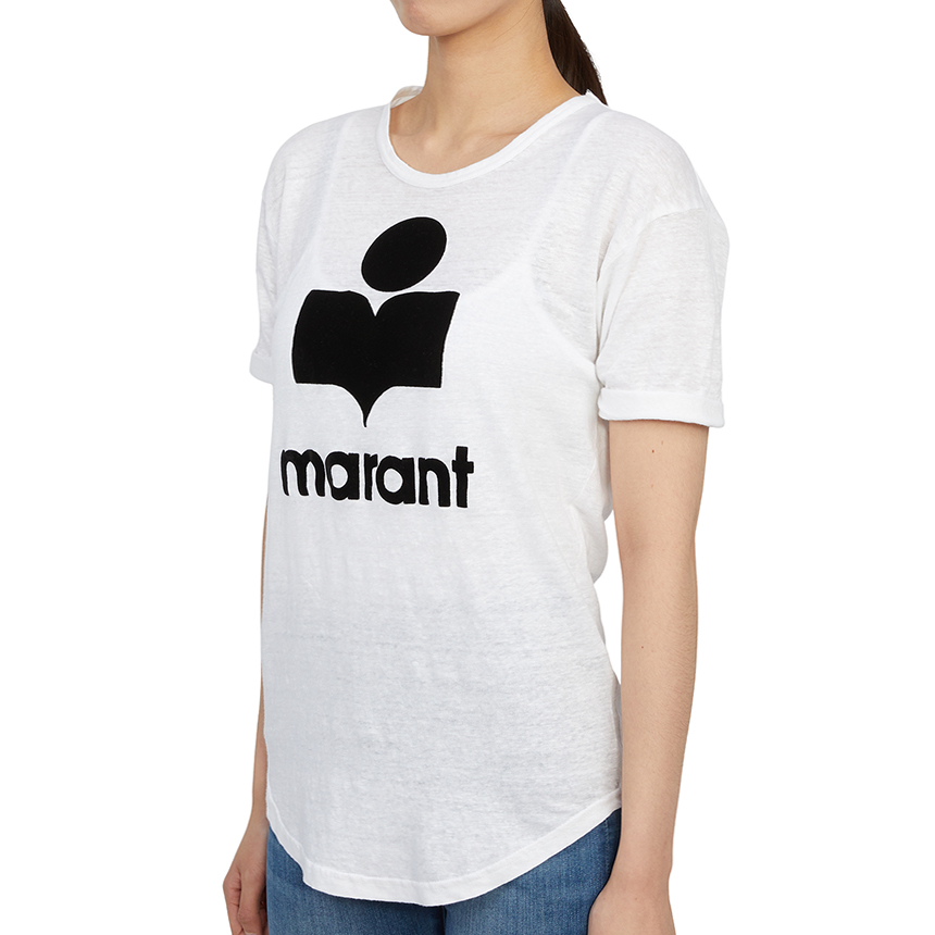 이자벨마랑(ISABEL MARANT) 콜디 여자 반팔티셔츠 TS0004FA A1N09E 20WH