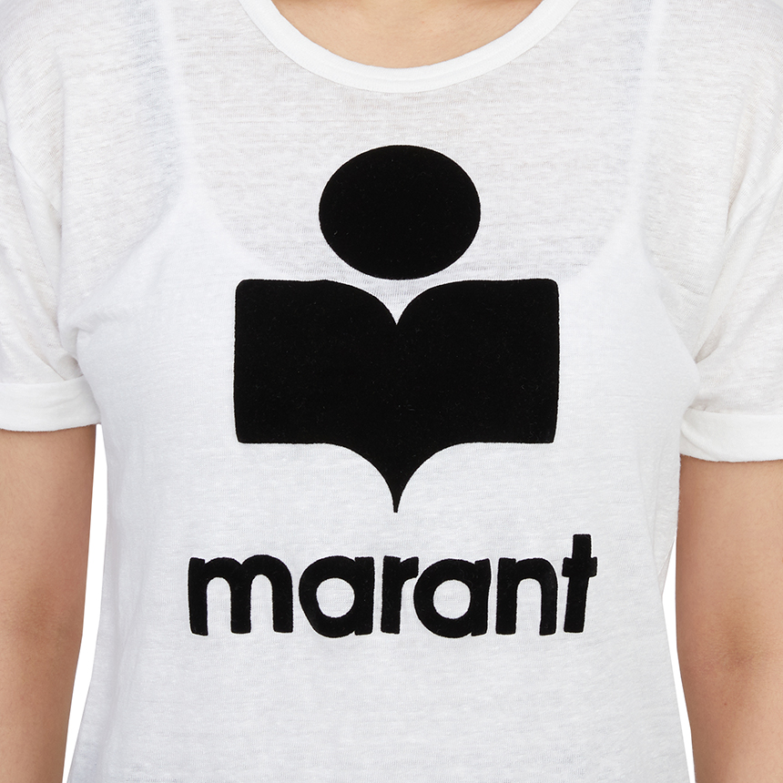 이자벨마랑(ISABEL MARANT) 콜디 여자 반팔티셔츠 TS0004FA A1N09E 20WH
