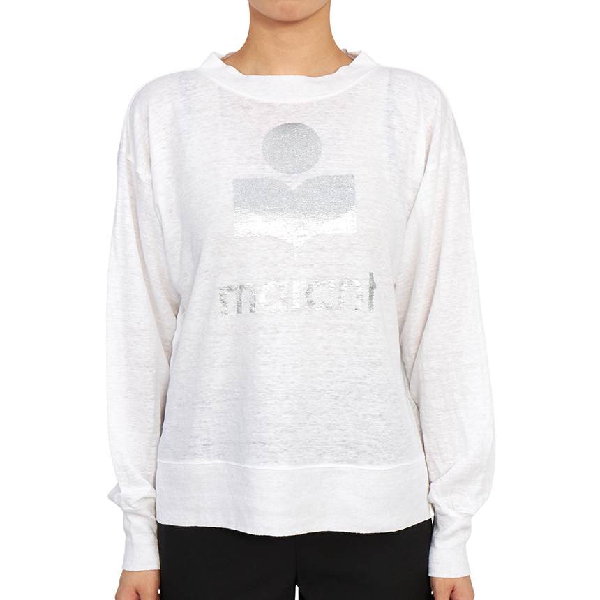 이자벨마랑(ISABEL MARANT) 스크래치 클로위아 여성 린넨 긴팔티셔츠 TS0005FA A1N10E 20WH SB_TS0005FA A1N10E 20WH_099