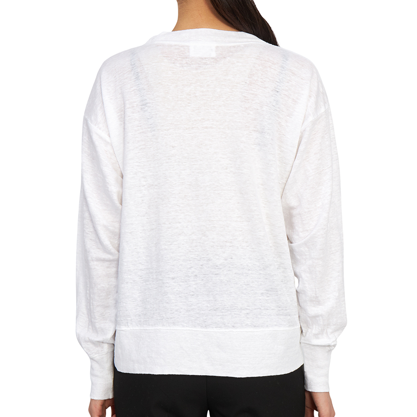 이자벨마랑(ISABEL MARANT) 스크래치 클로위아 여성 린넨 긴팔티셔츠 TS0005FA A1N10E 20WH SB_TS0005FA A1N10E 20WH_099