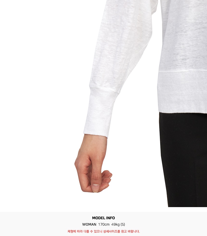 이자벨마랑(ISABEL MARANT) 클로위아 여자 긴팔티셔츠 TS0005FA A1N10E 20WH