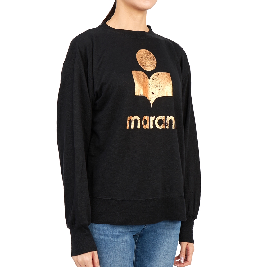 이자벨마랑(ISABEL MARANT) 클로위아 여자 린넨 긴팔티셔츠 TS0327 22A059E MDBK