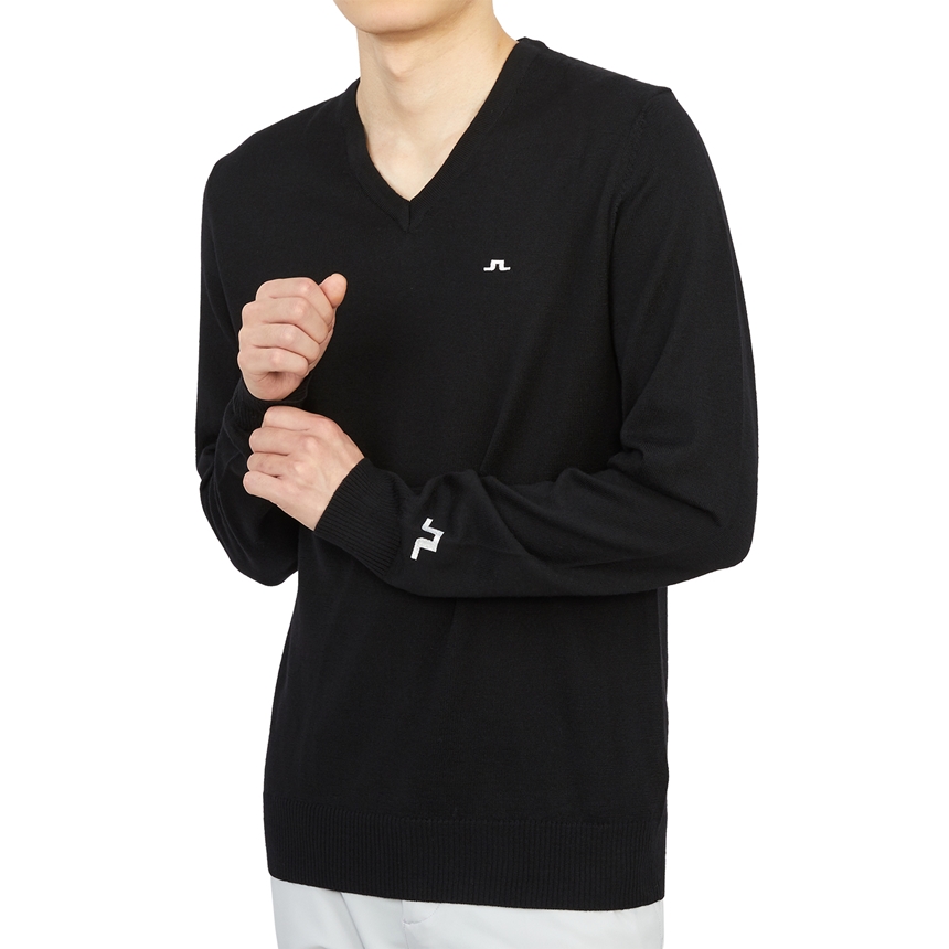 제이린드버그(JLINDEBERG) 라이만 남자 울 골프 니트 스웨터 GMKW07015 9999
