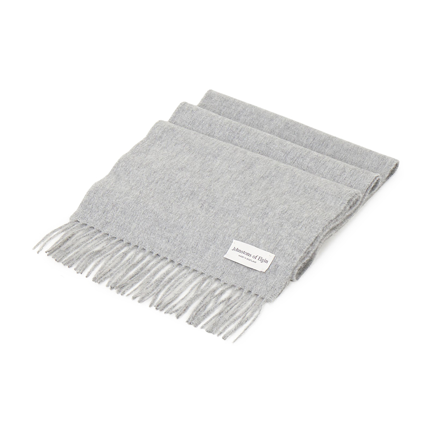 존스톤스 오브 엘긴(JOHNSTONS OF ELGIN) 캐시미어 목도리 (남여공용) HA0200 LIGHT GREY