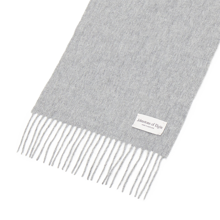 존스톤스 오브 엘긴(JOHNSTONS OF ELGIN) 캐시미어 목도리 (남여공용) HA0200 LIGHT GREY