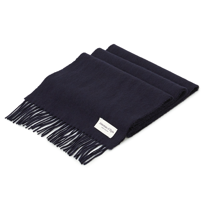 존스톤스 오브 엘긴(JOHNSTONS OF ELGIN) 캐시미어 목도리 (남여공용) SD7330 DARK NAVY