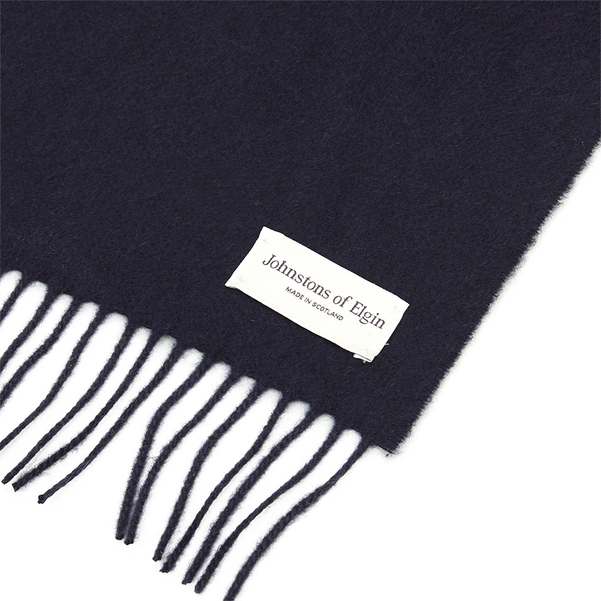 존스톤스 오브 엘긴(JOHNSTONS OF ELGIN) 캐시미어 목도리 (남여공용) SD7330 DARK NAVY